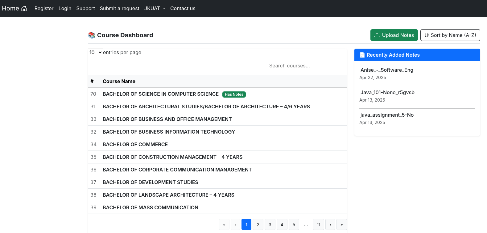 Uninotes — Study Material Sharing Platform